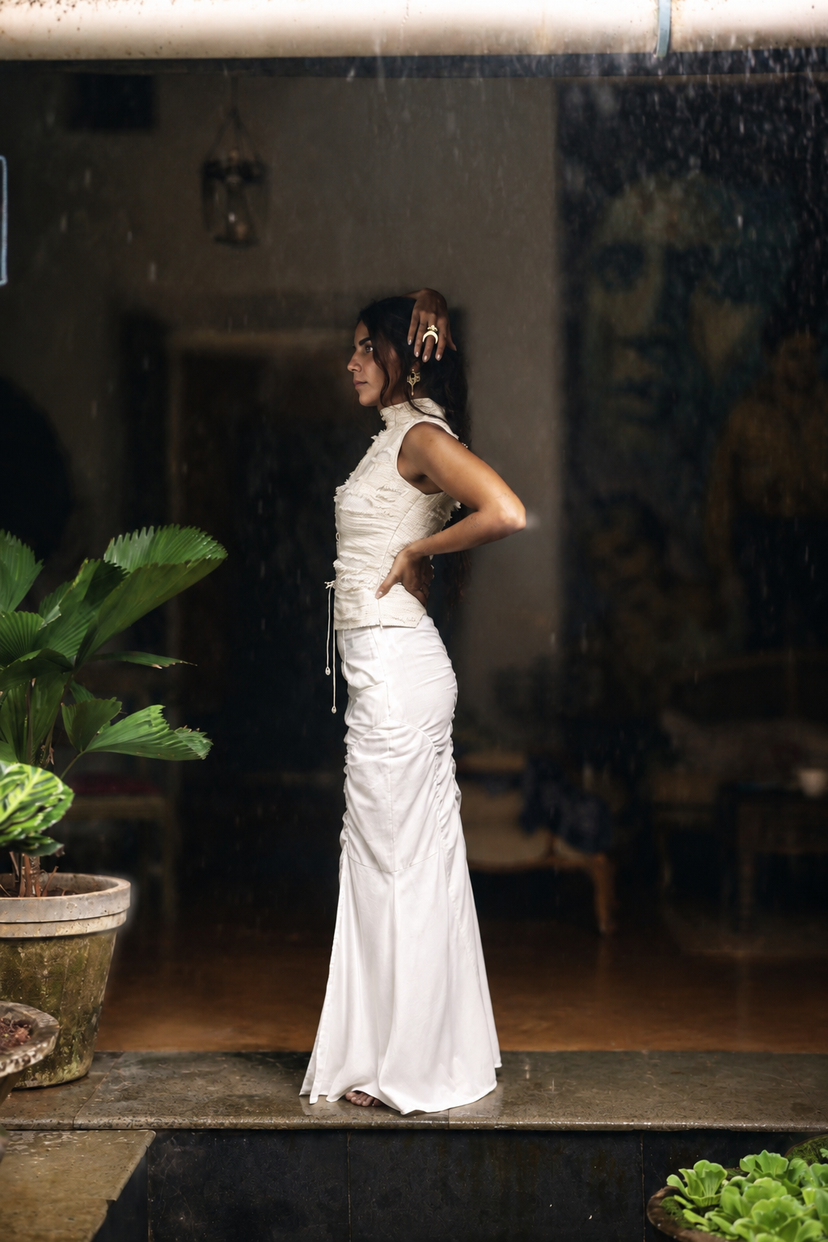 Pilgrim Skirt - white