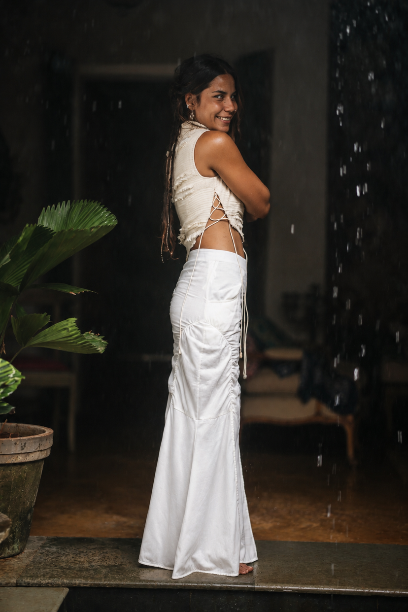 Pilgrim Skirt - white