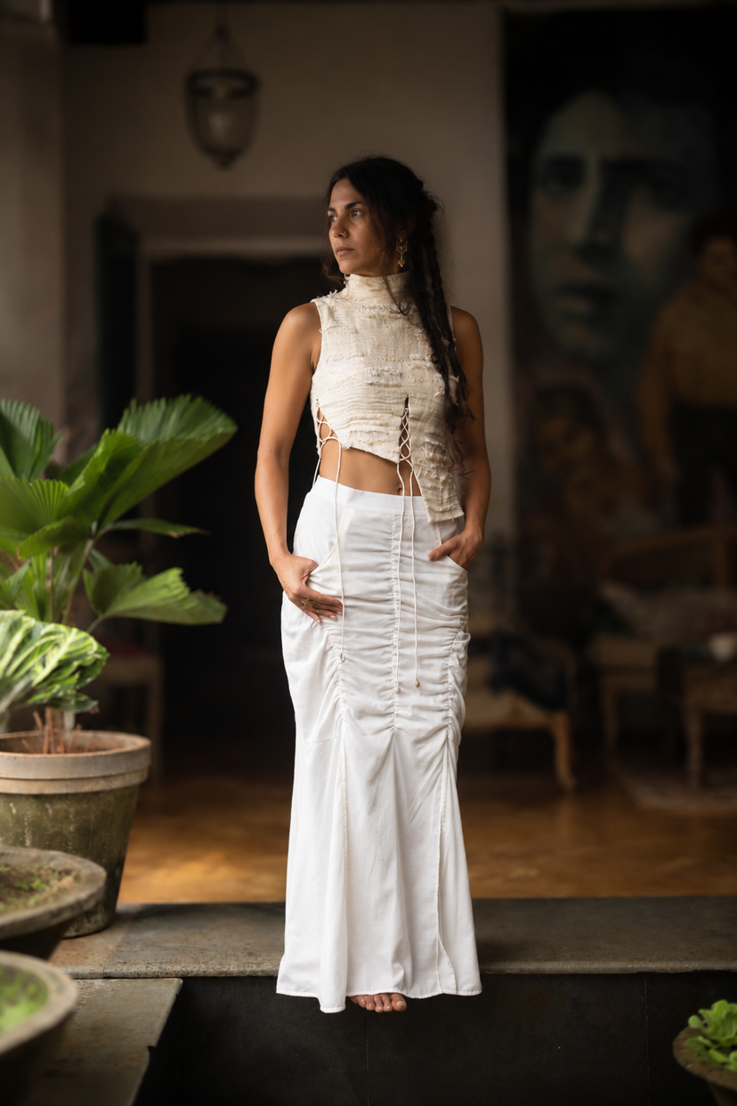 Pilgrim Skirt - white