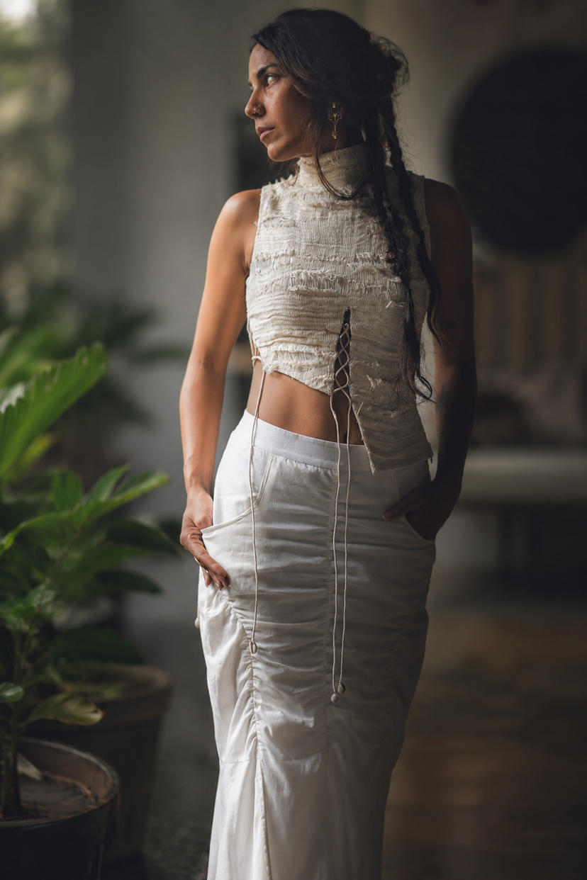 Pilgrim Skirt - white
